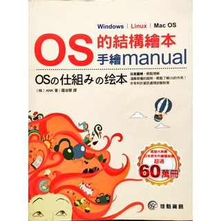 【紅鹿購物】 OS的結構繪本手繪manual Windows Linux Mac OS 作業系統