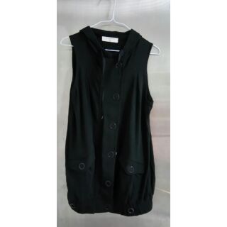 Giordano 黑色長版背心