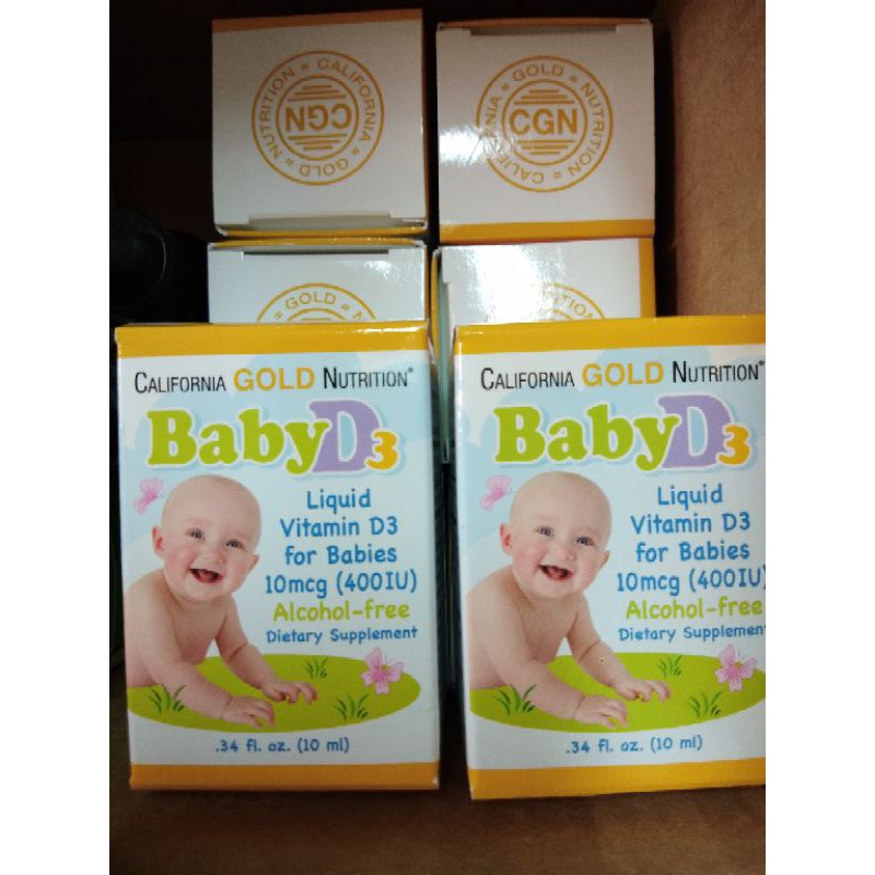 California Gold Nutrition CGN baby's vitamin D3 寶寶 維他命D3 滴劑