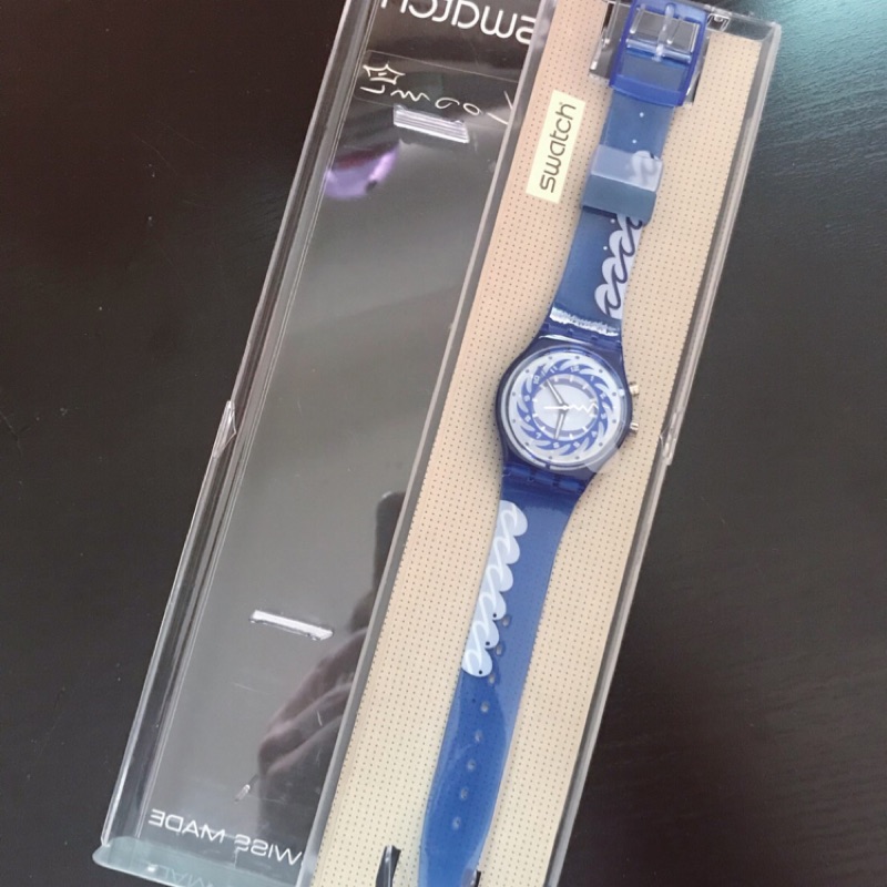 Swatch GN909 美國隊長愛用款 復仇者聯盟 藍色大海手錶 Blue Rebel 戴上你成為隊長！（可議價）