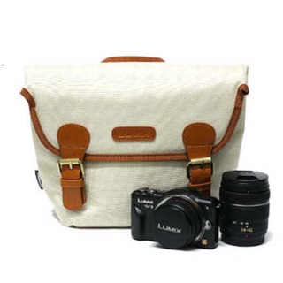 Panasonic LUMIX G 原廠相機包 單眼相機原廠 LUMIX G系列 米白色(不含機器.內容物)