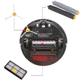 ◎日本販賣通◎現貨iRobot Roomba 800 900系列 掃地機器人 掃地機 配件 三腳邊刷濾網膠刷組 套組