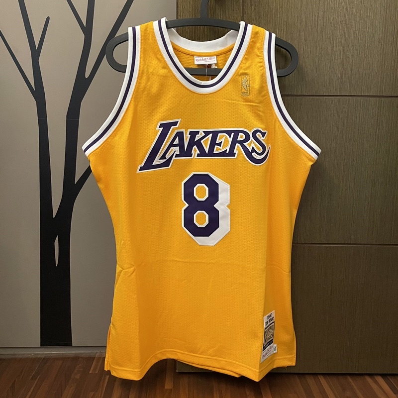 [UD7] NBA M&amp;N 1996-97 Lakers 湖人 Kobe Bryant 新人年 球員版球衣 AU