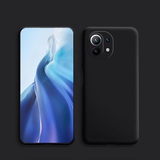 XIAOMI MI 黑色矽膠手機殼小米米 11T 10T 11 Lite Ultra 9 Note 10 Lite Pr