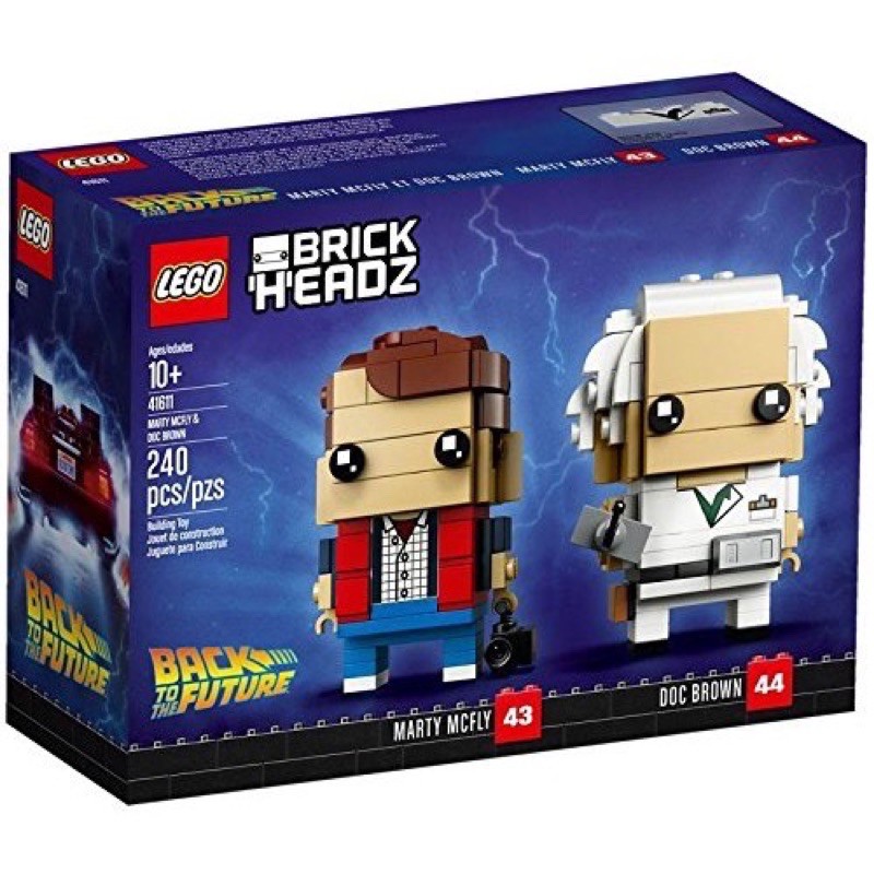LEGO BrickHeadz 41611 : 回到未來 - 馬蒂麥佛萊&amp;布朗博士