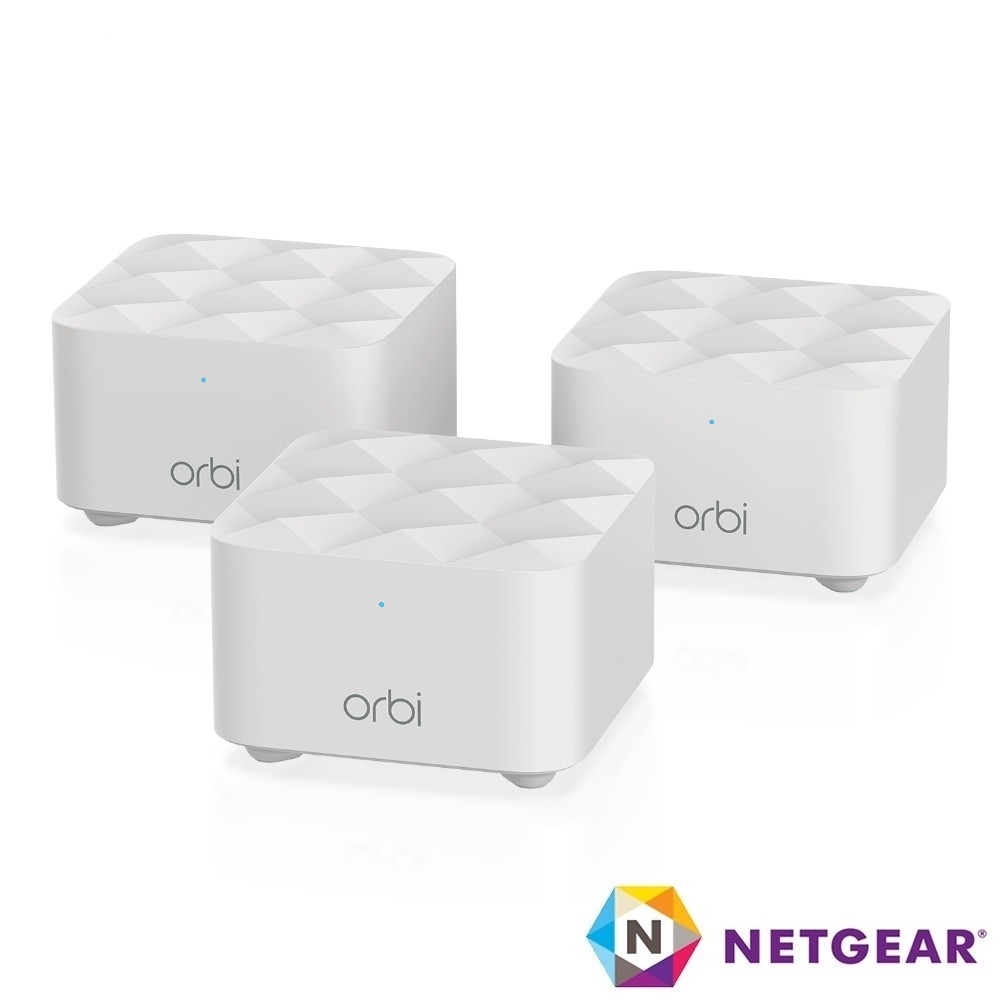 NETGEAR Orbi RBK13 AC1200 雙頻 Mesh WiFi 延伸系統【三顆一組】快穩WiFi無所不在