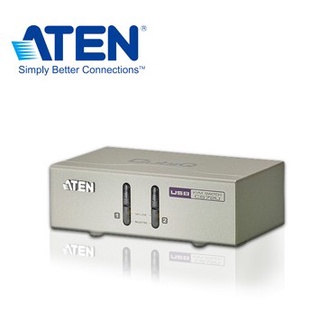 【 大台南電腦量販】ATEN 2埠 USB KVM多電腦切換器 支援喇叭&麥克風(CS72U) 按鍵切換