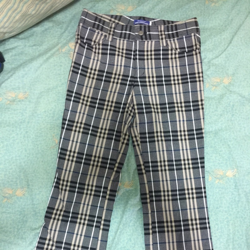英國 BURBERRY 日本藍標條紋褲