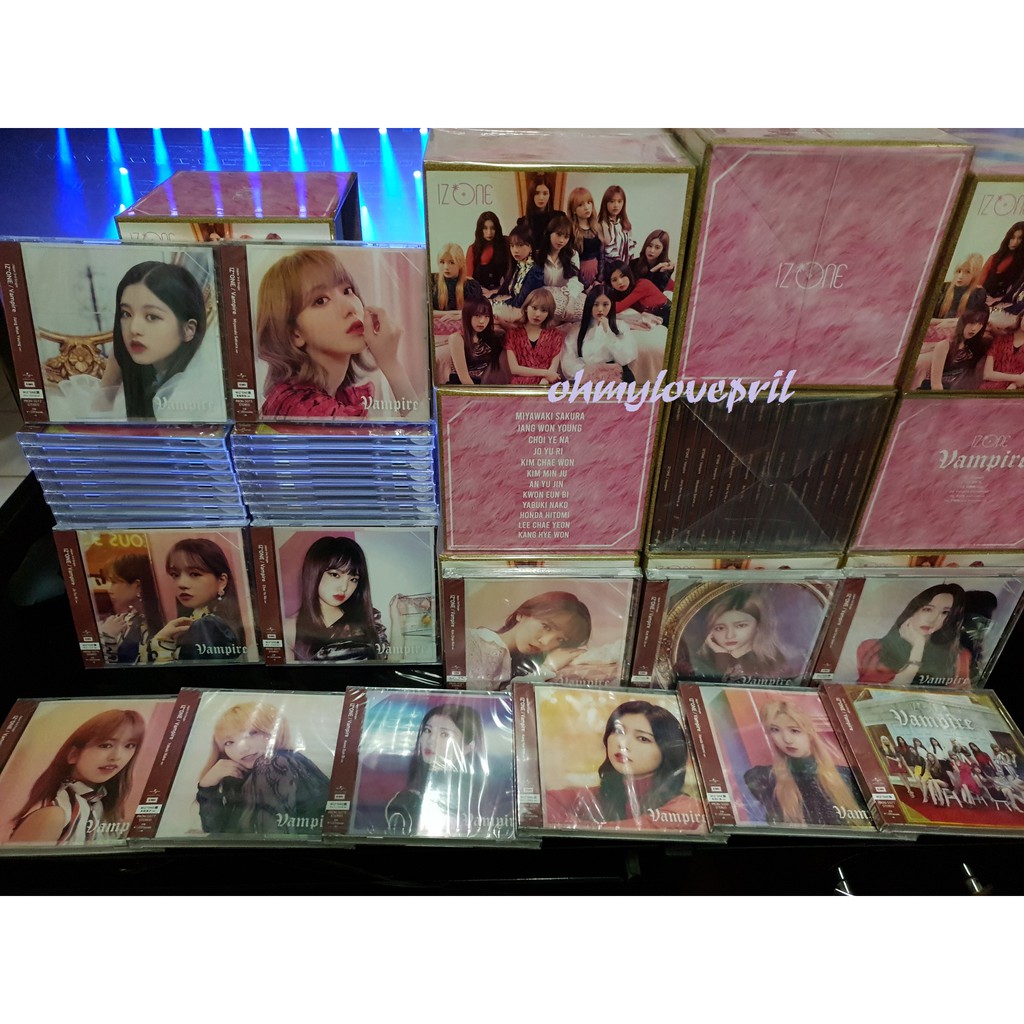 現貨 Izone Iz One 日本三單單曲vampire Wizone Wiz One盤團體盤 蝦皮購物