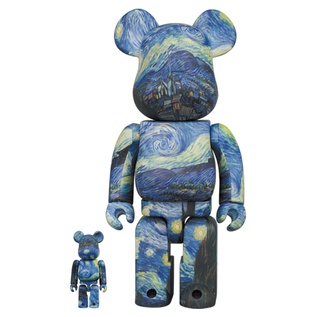 BE@RBRICK 庫柏力克熊  梵谷 星空 The Starry Night 400％ &amp; 100%