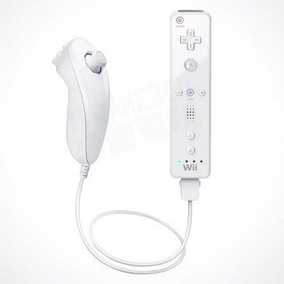 【二手商品】任天堂 NINTENDO WII WIIU 原廠 舊版 左手控制器+右手控制器 白色 裸裝【台中恐龍電玩】