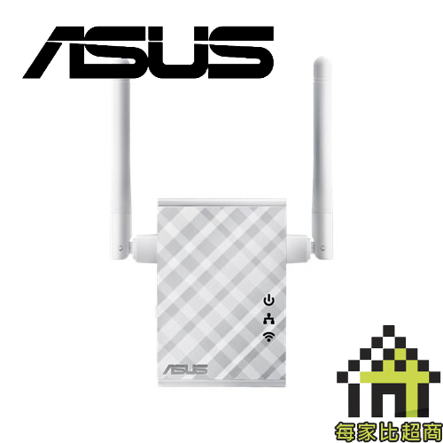 ASUS RP-N12 N300 無線延伸器／增強 Wi-Fi 訊號／多媒體橋接【每家比】