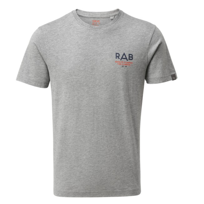 【RAB】男款 StanceSunrise 短袖 QCB-15 泥岩灰 短T T 恤 棉質 露營 旅遊 戶外 運動 休閒