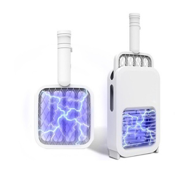 (現貨24H)電蚊拍 紫外線電擊式兩用 USB充電 家用 吸入式 光觸媒 室內 捕蚊 滅蚊燈/免運