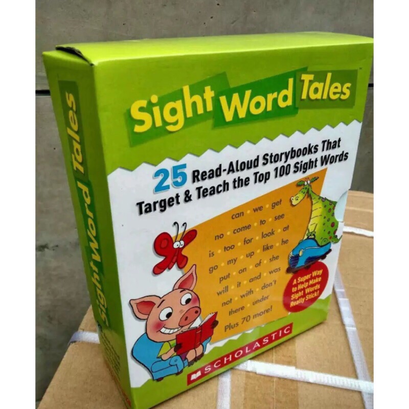 現貨～sight word tales（綠盒）/phonics tales （紫盒）25冊帶指導手冊和CD英文啓蒙入門
