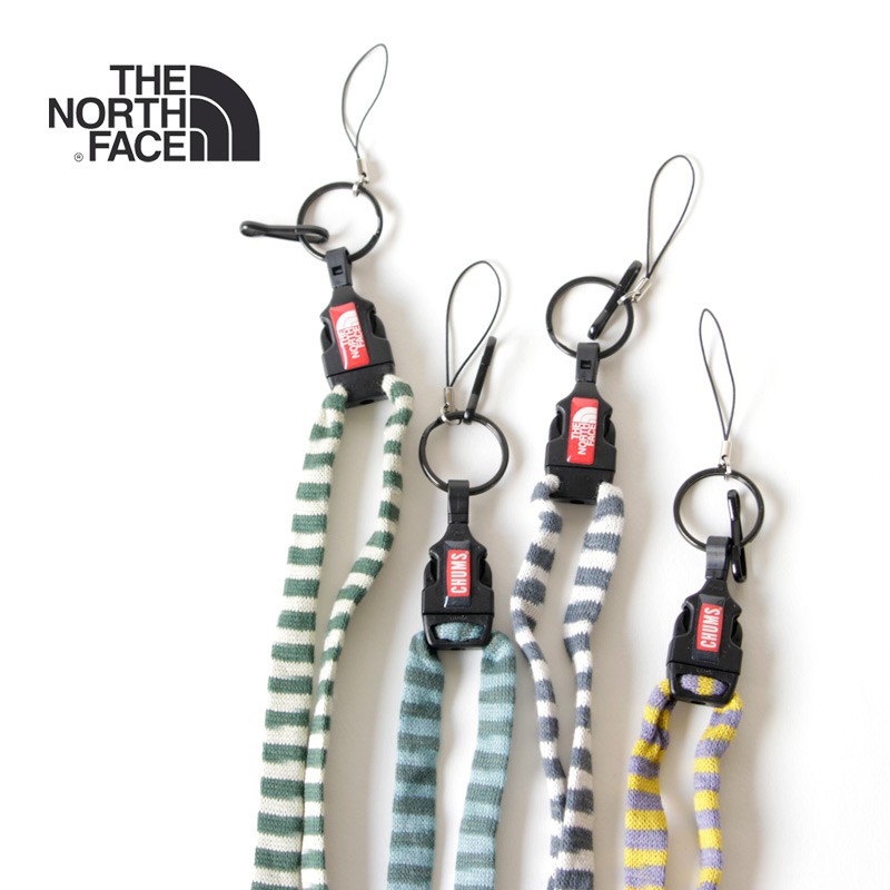 日本 THE NORTH FACE x chums lanyard original 掛繩 聯名多功能吊繩 證件帶 手機