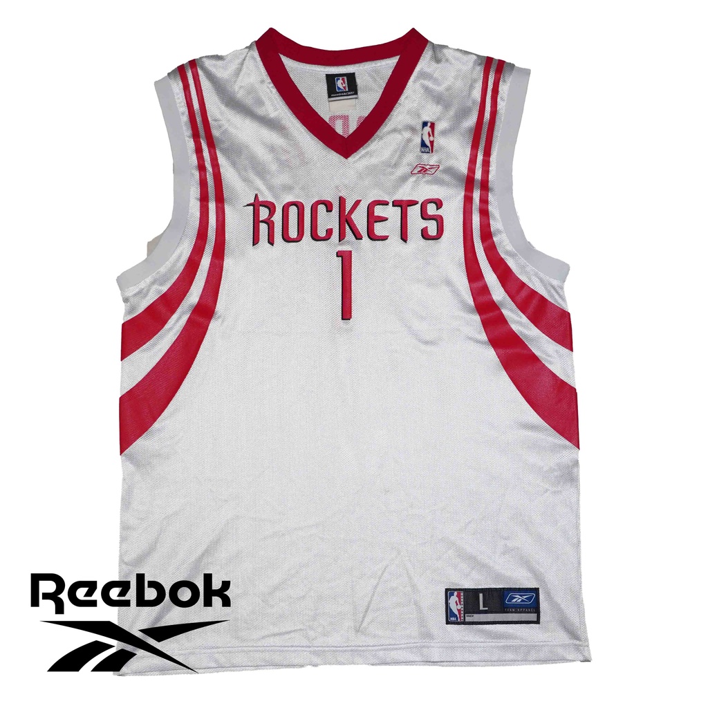 「稀有絕版正品」NBA McGrady 火箭隊 Reebok 球衣 燙印版 球迷版 Tracy McGrady TMAC
