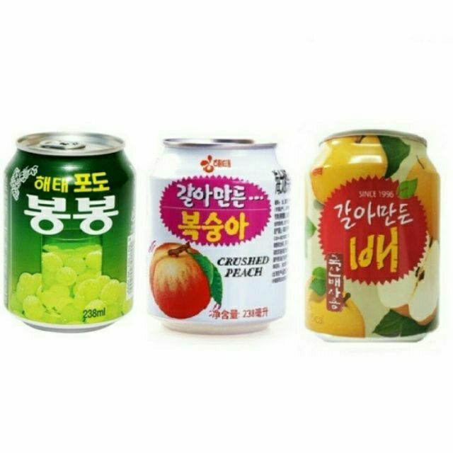 [韓國辣媽]  韓國HAITAI水梨汁/青葡萄/水蜜桃汁