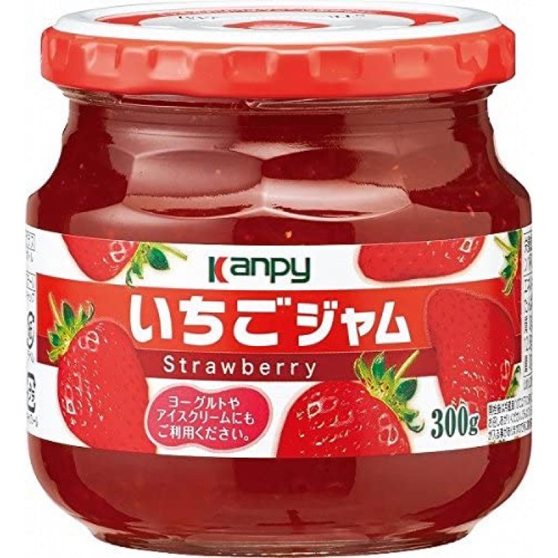 日本 加藤 kanpy 草莓風味果醬 吐司抹醬 玻璃罐裝