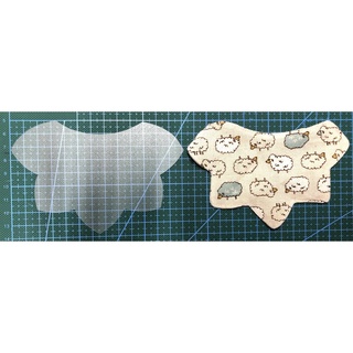 膠板賣場-寵物圍兜版型/手作圍兜版型/楓葉兜/厚度0.4mm霧面PP膠板.塑膠型版耐用不變形
