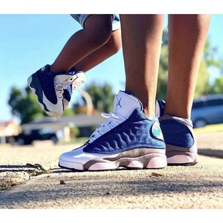 S.G Air Jordan 13 Flint GS KOBE 藍白 女鞋 13代 限量 籃球鞋 884129-404