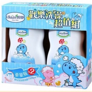 [南投婦幼館]貝恩Baan 歡樂洗澡超值組(泡泡露1000ML*2)