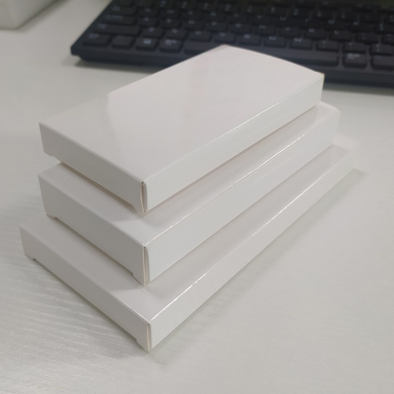 正形白卡紙盒 方形扁長白盒子 包裝盒 折疊盒【客製化】兩頭蓋式紙盒 電子產品 移動電源 數據線 面膜盒 網拍專用紙盒訂製
