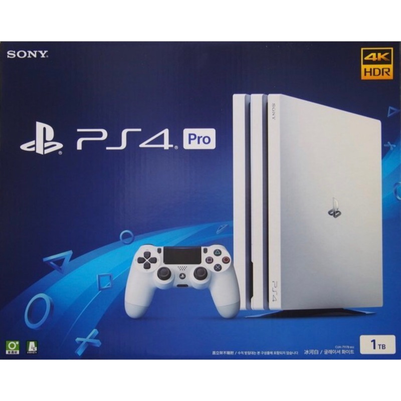 全新未拆❗️現貨1台❗️白色 PS4 Pro 1TB主機 (CUH-7000系列) 台灣公司貨