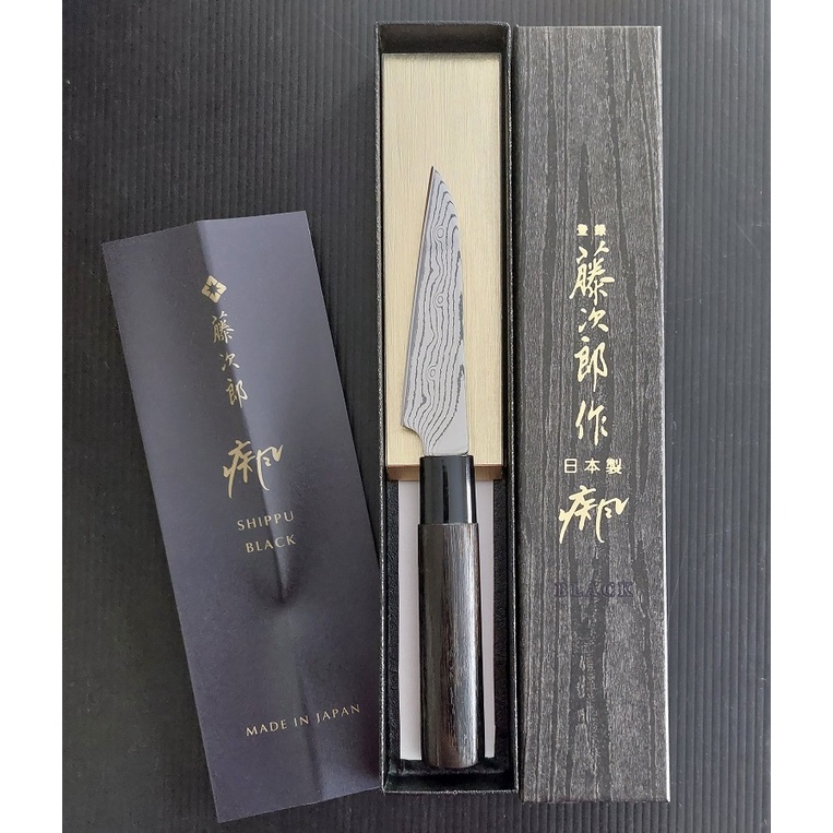藤次郎 黑疾風 63層VG10 水果刀 9公分 日本製