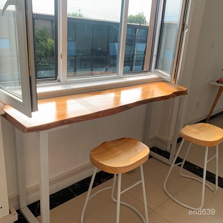 {華景家具城} 陽臺法式實木長條桌靠牆吧檯桌客廳家用隔斷桌子椅子小型窗邊窄桌
