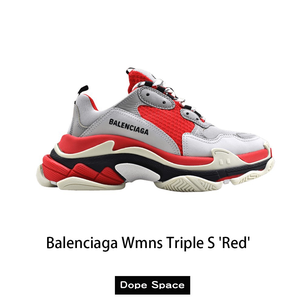 balenciaga red triple s