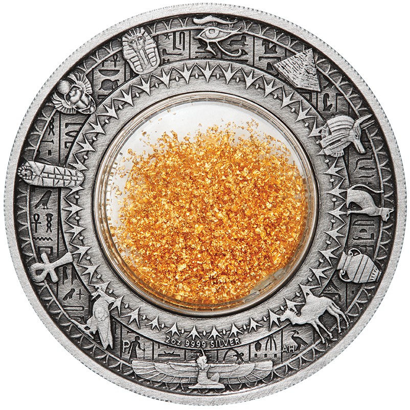 預購 - 2019吐瓦魯-古埃及的金色寶藏-2盎司銀幣