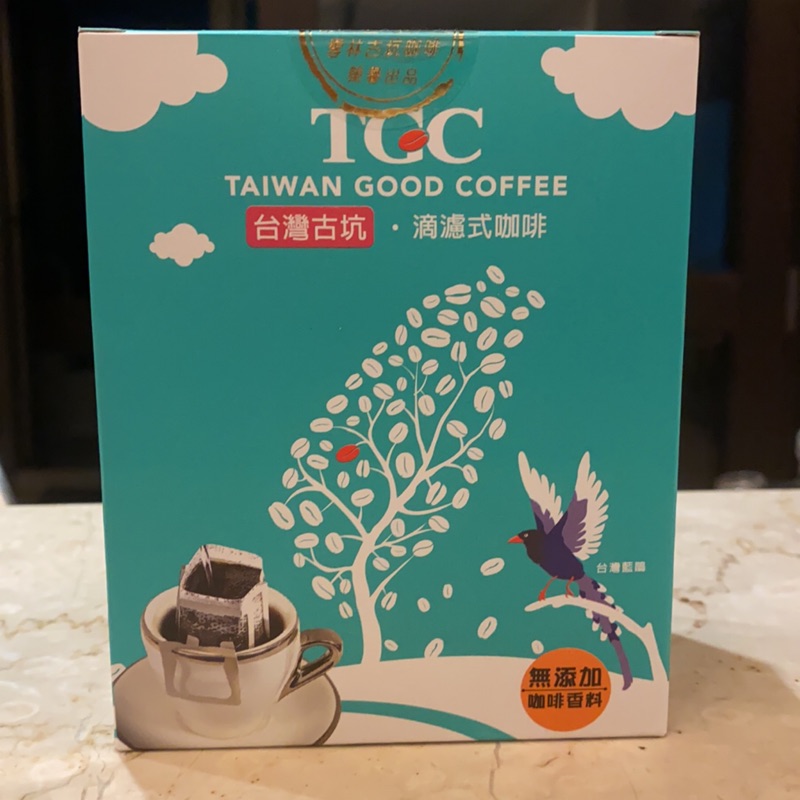 雲林古坑TGC濾掛滴濾式咖啡，1盒4入