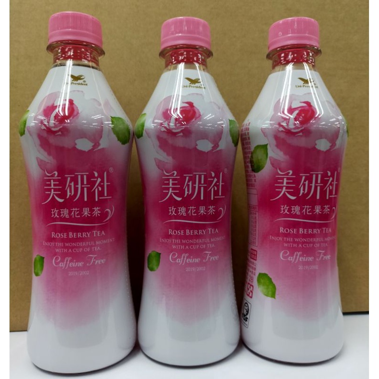 美研社玫瑰花果茶PET400（1箱24瓶）