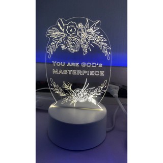 We-be-live 基督教禮品 家飾小夜燈 你是上帝的傑作 You are God's master piece