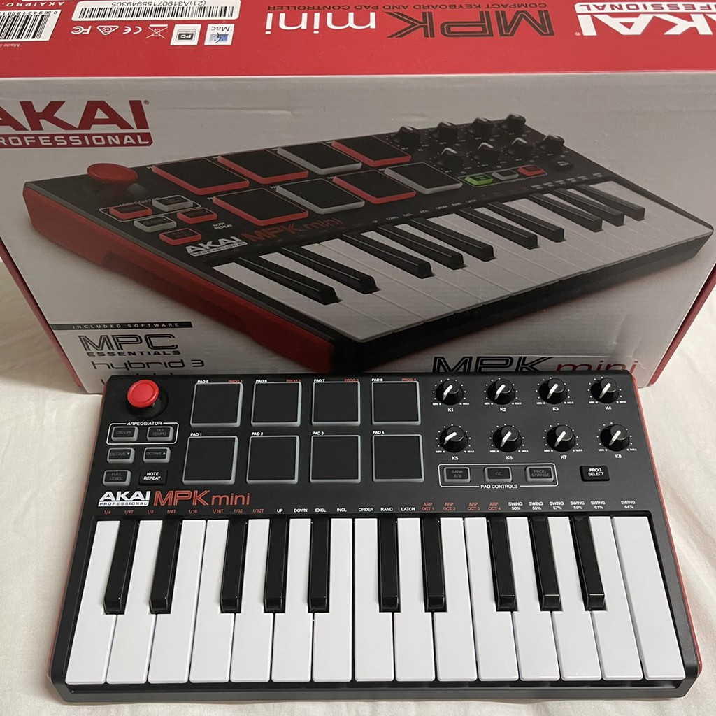 二手極新 Akai MPK Mini MK2 第二代 MIDI鍵盤 創作 錄音介面 錄音鍵盤 錄音