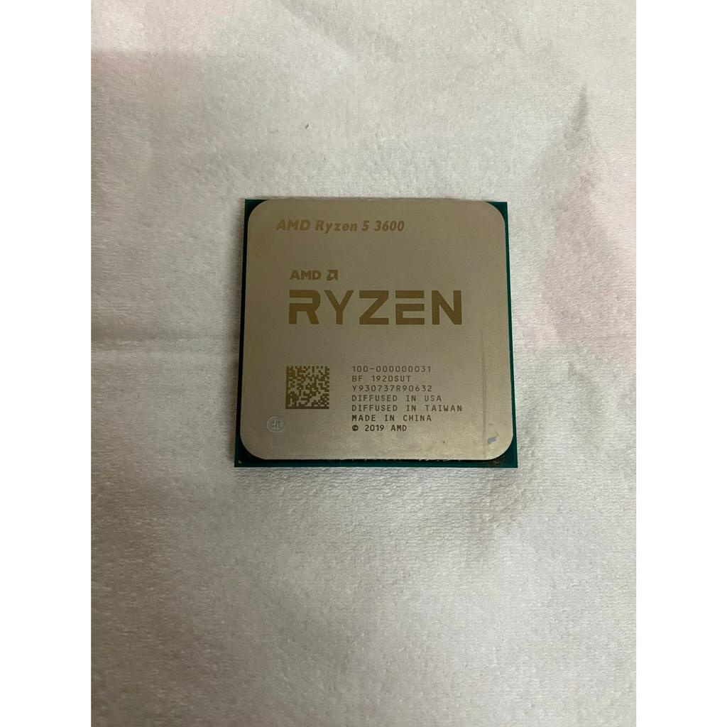AMD CPU RYZEN 5 3600 R5 3600 六核 二手