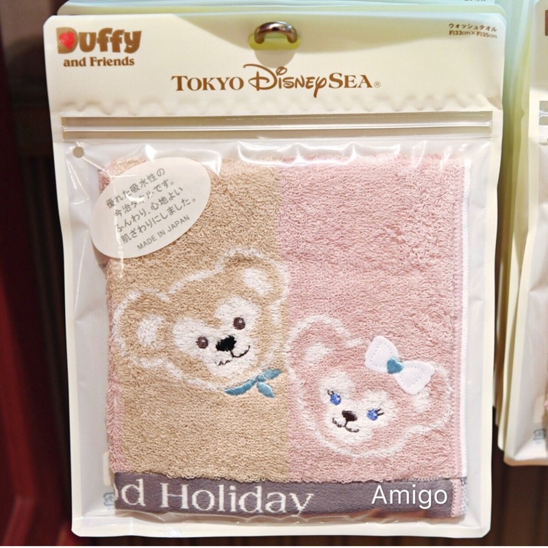 《朋友禮品》 東京迪士尼海洋樂園 Duffy 達菲熊 雪莉玫 雪麗梅 雪莉梅 方巾手帕 毛巾 方巾