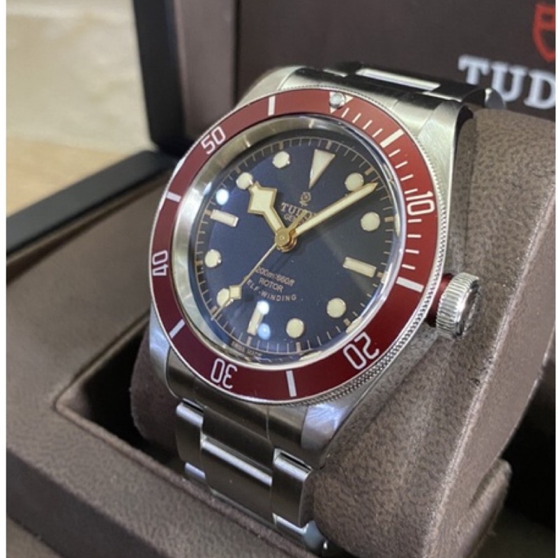 「已交流」Tudor 帝舵 79220R 2016年 41mm Black Bay 雪花指針 勃根地紅 紅水鬼 復古