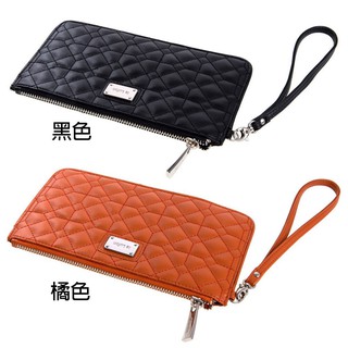 【le Lufon】時尚感菱格紋設計多功能手拿包/零錢包/手機包(共6色)