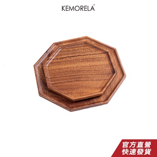 KEMORELA 創意木盤 八角盤 水果盤子 茶盤 食品甜點餐盤 家用水杯子托盤 木盤子 麵包點心盤 戶外廚房用具