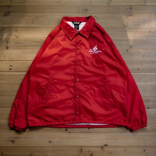 《白木11》 90s Auburn Sportswear coach jacket 紅色 刷毛 風衣 教練外套