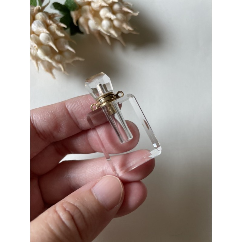 水晶 白水晶 香水瓶 香精瓶