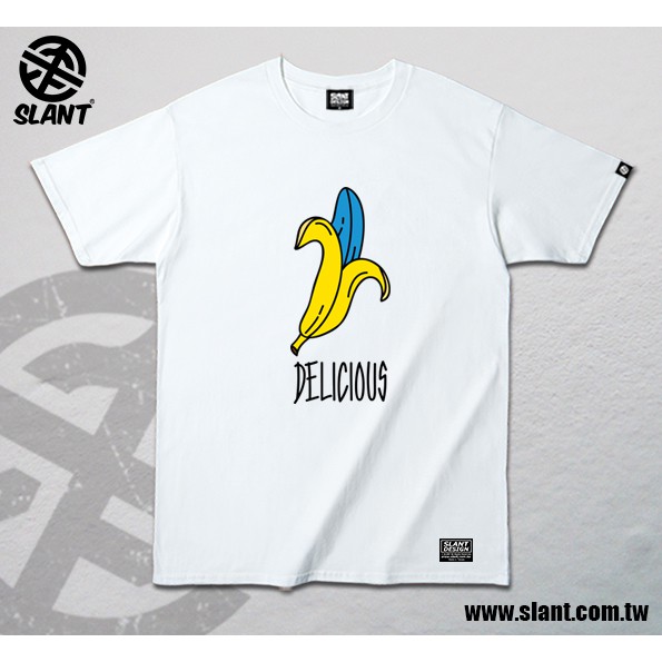 SLANT 藍色香蕉 BLUE BANANA 藍蕉 DELICIOUS 搞怪T恤 幽默T恤 趣味T恤 香蕉T恤 水果T恤