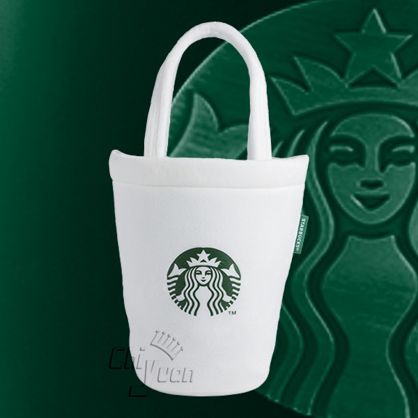 Starbucks 台灣星巴克 2017 女神 LOGO TOGO杯絨毛提袋 單杯提袋 隨行杯袋 一杯袋 環保袋 單杯袋