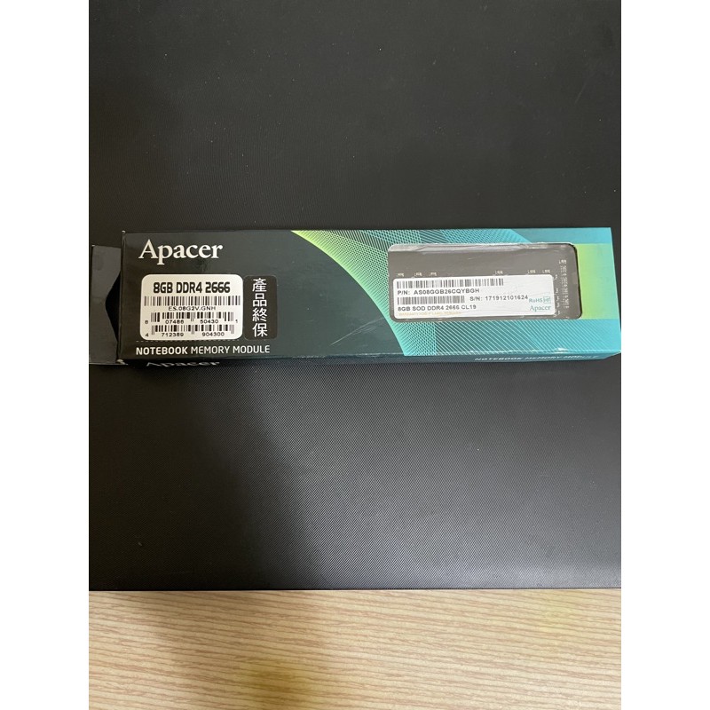 Apacer 8GB DDR4 2666 記憶體