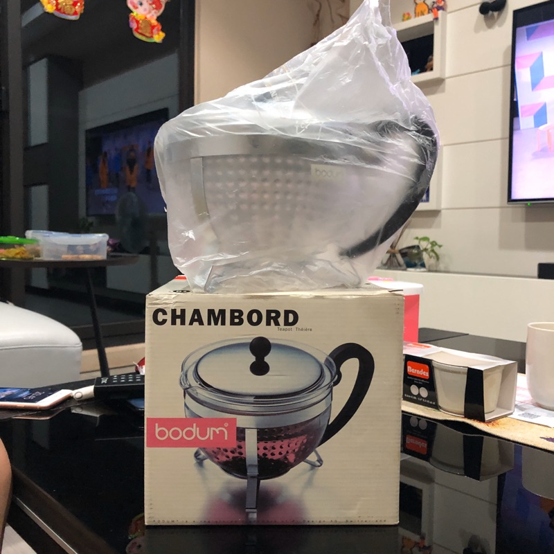 bodum CHAMBORD 茶壺 1.5L (送圖8、9の烤布丁盅）