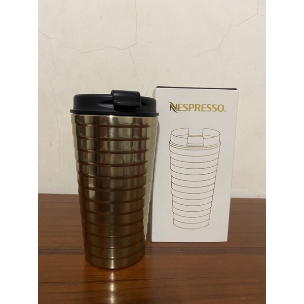 Nespresso 隨行杯 咖啡杯 345ml 金色 304不鏽鋼內層 全新