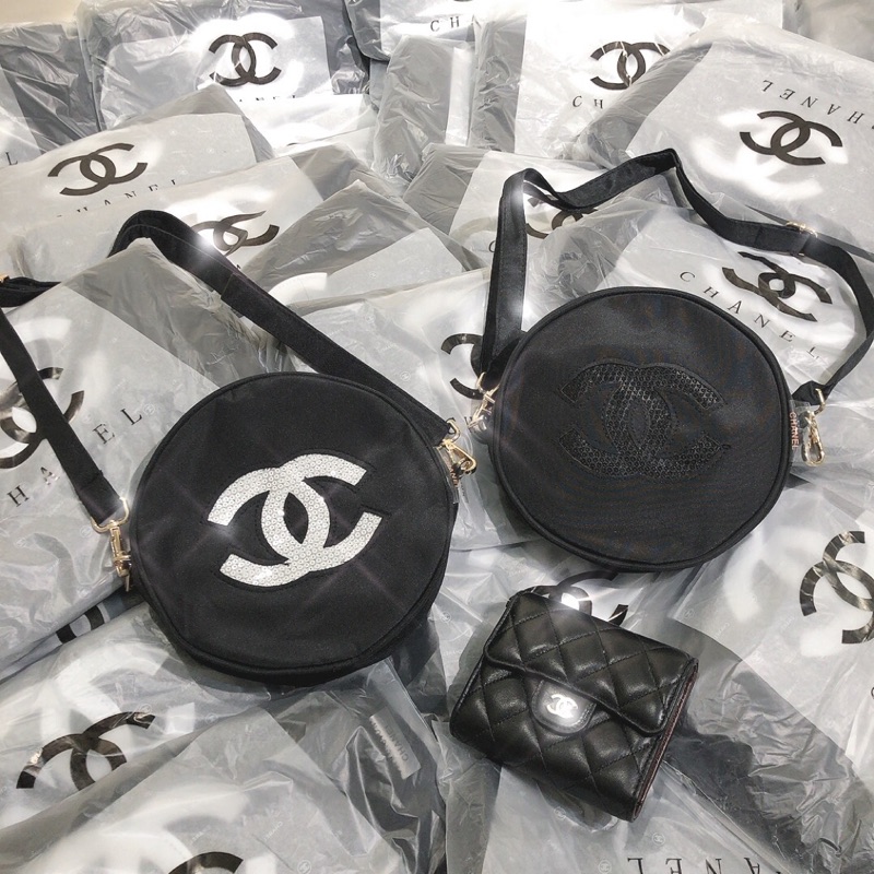 現貨不用等chanel 香奈兒唱盤包唱片包圓餅包小香專櫃vip 贈品 蝦皮購物