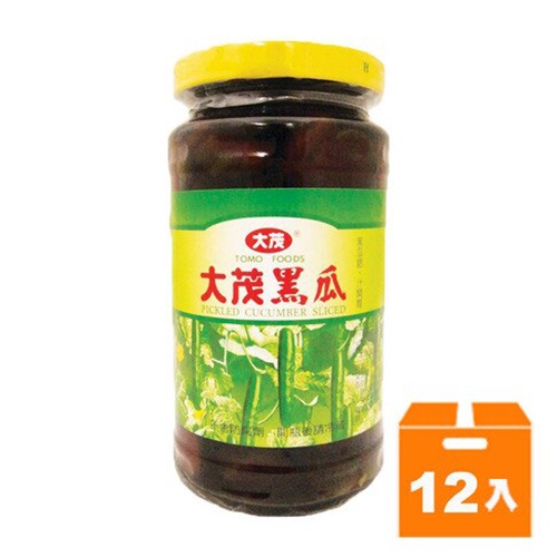 大茂 黑瓜 玻璃罐 375g(12入)/箱 【康鄰超市】